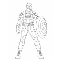 Раскраска: Капитан америка (Супер герой) #76570 - Раскраски для печати