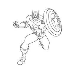 Раскраска: Капитан америка (Супер герой) #76577 - Раскраски для печати