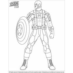 Раскраска: Капитан америка (Супер герой) #76590 - Раскраски для печати