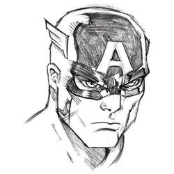 Раскраска: Капитан америка (Супер герой) #76665 - Раскраски для печати