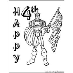 Раскраска: Капитан америка (Супер герой) #76670 - Бесплатные раскраски для печати
