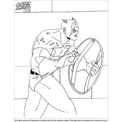 Раскраска: Капитан америка (Супер герой) #76679 - Бесплатные раскраски для печати