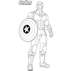 Раскраска: Капитан америка (Супер герой) #76680 - Раскраски для печати