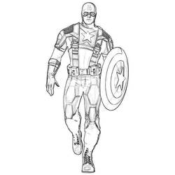 Раскраска: Капитан америка (Супер герой) #76686 - Раскраски для печати