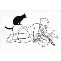 Раскраска: Catwoman (Супер герой) #78051 - Раскраски для печати