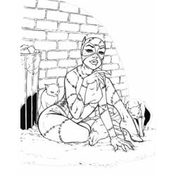 Раскраска: Catwoman (Супер герой) #78054 - Раскраски для печати