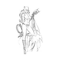 Раскраска: Catwoman (Супер герой) #78060 - Раскраски для печати