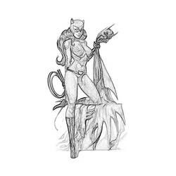 Раскраска: Catwoman (Супер герой) #78070 - Раскраски для печати