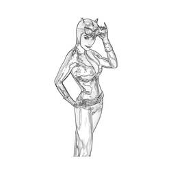 Раскраска: Catwoman (Супер герой) #78071 - Раскраски для печати