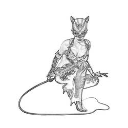 Раскраска: Catwoman (Супер герой) #78072 - Раскраски для печати
