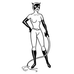 Раскраска: Catwoman (Супер герой) #78081 - Раскраски для печати