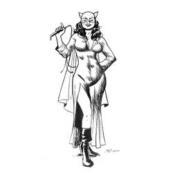 Раскраска: Catwoman (Супер герой) #78085 - Раскраски для печати