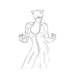Раскраска: Catwoman (Супер герой) #78087 - Раскраски для печати