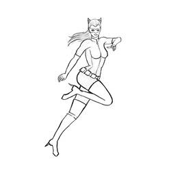 Раскраска: Catwoman (Супер герой) #78090 - Раскраски для печати