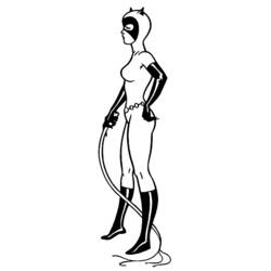 Раскраска: Catwoman (Супер герой) #78100 - Раскраски для печати
