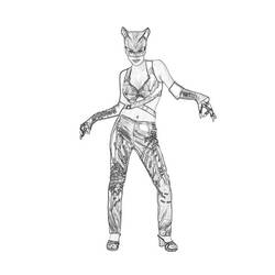 Раскраска: Catwoman (Супер герой) #78103 - Раскраски для печати