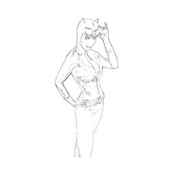 Раскраска: Catwoman (Супер герой) #78105 - Раскраски для печати