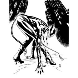 Раскраска: Catwoman (Супер герой) #78131 - Раскраски для печати