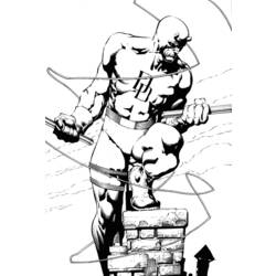 Раскраска: смельчак (Супер герой) #78211 - Раскраски для печати