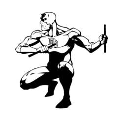 Раскраска: смельчак (Супер герой) #78236 - Раскраски для печати