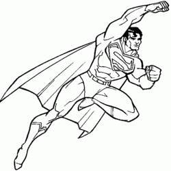 Раскраска: Super Heroes DC Comics (Супер герой) #80114 - Раскраски для печати