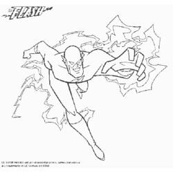 Раскраска: Super Heroes DC Comics (Супер герой) #80125 - Бесплатные раскраски для печати