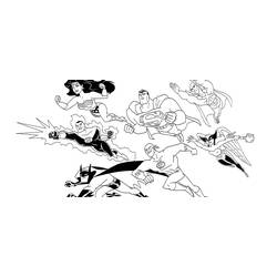 Раскраска: Super Heroes DC Comics (Супер герой) #80135 - Бесплатные раскраски для печати