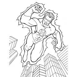 Раскраска: Super Heroes DC Comics (Супер герой) #80149 - Бесплатные раскраски для печати