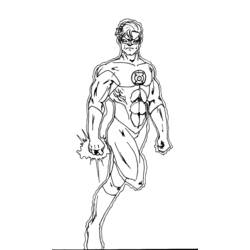 Раскраска: Super Heroes DC Comics (Супер герой) #80192 - Бесплатные раскраски для печати