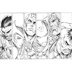 Раскраска: Super Heroes DC Comics (Супер герой) #80223 - Бесплатные раскраски для печати