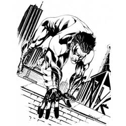 Раскраска: Super Heroes DC Comics (Супер герой) #80253 - Бесплатные раскраски для печати