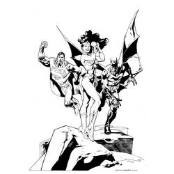 Раскраска: Super Heroes DC Comics (Супер герой) #80257 - Бесплатные раскраски для печати