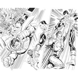 Раскраска: Super Heroes DC Comics (Супер герой) #80290 - Бесплатные раскраски для печати