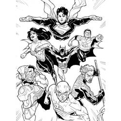 Раскраска: Super Heroes DC Comics (Супер герой) #80300 - Раскраски для печати