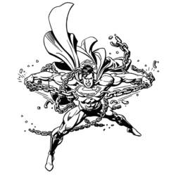 Раскраска: Super Heroes DC Comics (Супер герой) #80408 - Бесплатные раскраски для печати