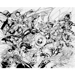 Раскраска: Super Heroes DC Comics (Супер герой) #80455 - Бесплатные раскраски для печати
