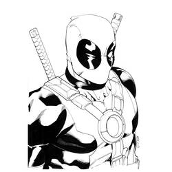 Раскраска: Deadpool (Супер герой) #82833 - Раскраски для печати