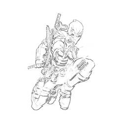 Раскраска: Deadpool (Супер герой) #82844 - Раскраски для печати