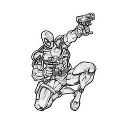 Раскраска: Deadpool (Супер герой) #82893 - Раскраски для печати
