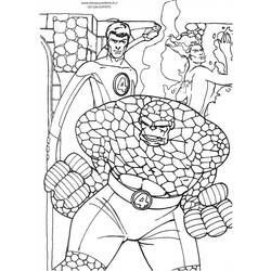 Раскраска: Фантастическая четверка (Супер герой) #76401 - Раскраски для печати