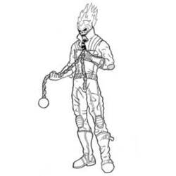 Раскраска: Ghost Rider (Супер герой) #82024 - Раскраски для печати