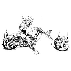 Раскраска: Ghost Rider (Супер герой) #82032 - Раскраски для печати