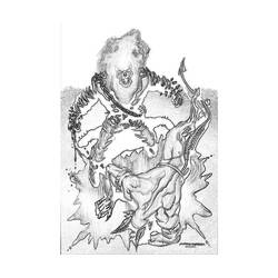 Раскраска: Ghost Rider (Супер герой) #82041 - Раскраски для печати