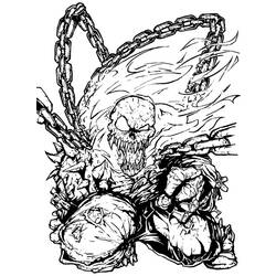 Раскраска: Ghost Rider (Супер герой) #82058 - Раскраски для печати