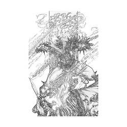 Раскраска: Ghost Rider (Супер герой) #82065 - Раскраски для печати