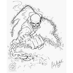 Раскраска: Ghost Rider (Супер герой) #82069 - Раскраски для печати