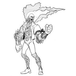 Раскраска: Ghost Rider (Супер герой) #82109 - Раскраски для печати