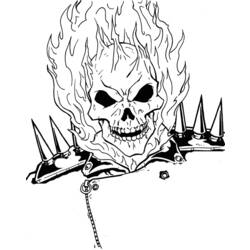 Раскраска: Ghost Rider (Супер герой) #82141 - Раскраски для печати