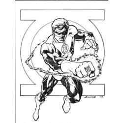 Раскраска: Зеленый Фонарь (Супер герой) #81293 - Раскраски для печати