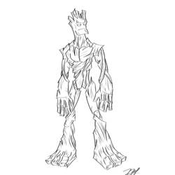 Раскраска: Хранители Галактики (Супер герой) #82457 - Раскраски для печати
